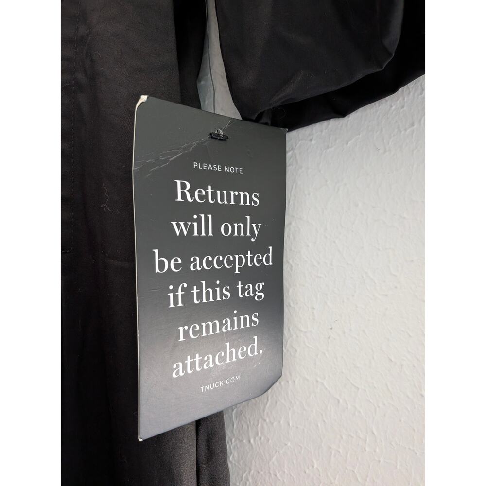 Tuckernuck Delaney Dress Size Medium M Black Cotton Maxi Shirt Dress Pockets Med - Picture 7 of 11